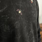 Black splatter  t -Shirt with small bugs 